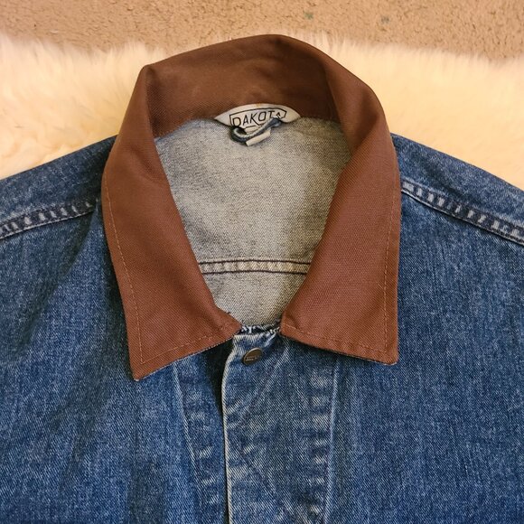 Dakota Convertible to Sleeveless Jean Jacket Elbow Patches Men's 2XL - Picture 6 of 8